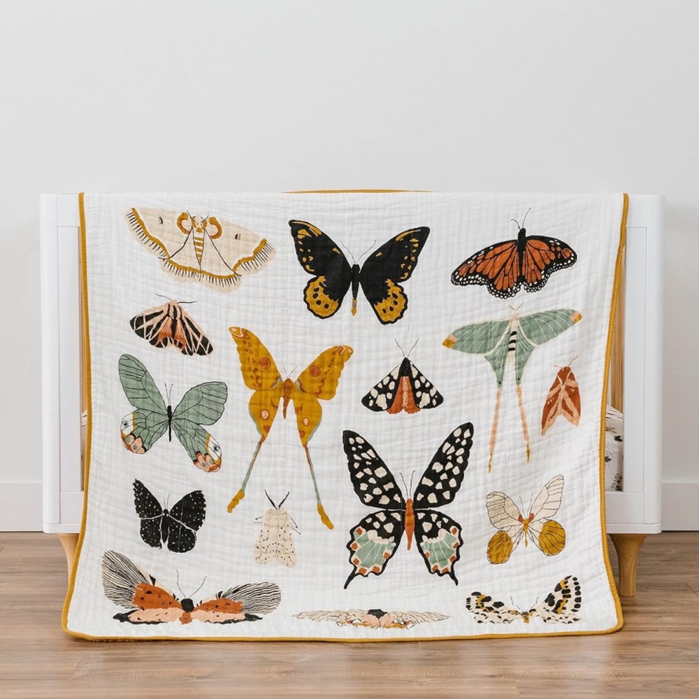 Clementine Kids muslin butterfly blanket